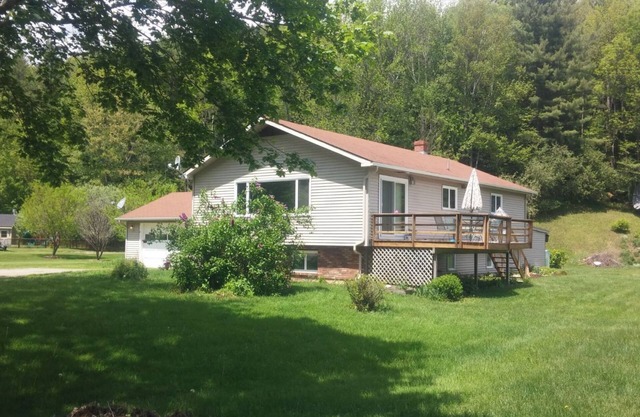 House in the heart of the Green Mnts. Hiking/biking trails. Something for all.