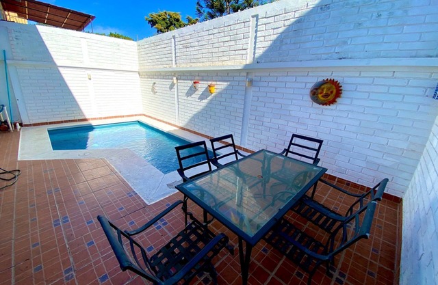 House with private pool 5 minutes from the beach and boardwalk.