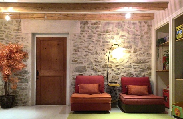 In a traditional farm house in Vercors