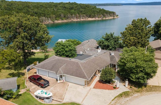 Lake house with dock access right out back. Beautiful lake views. Great fishing.