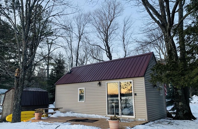 Lakefront Cabin. Ride To All The Snowmobile Trails From The Cabin