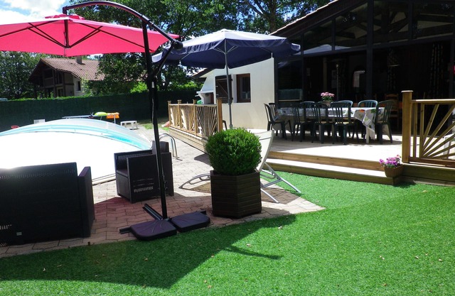 Landes house 8 people/pool closed from 15 October to 31 March:/