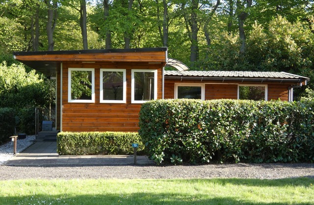 Large chalet for rent in wooded area on border Friesland, Groningen,Drenthe.