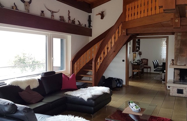 Large stylish vacation apartment with sauna and far-reaching views, quiet location near Titisee