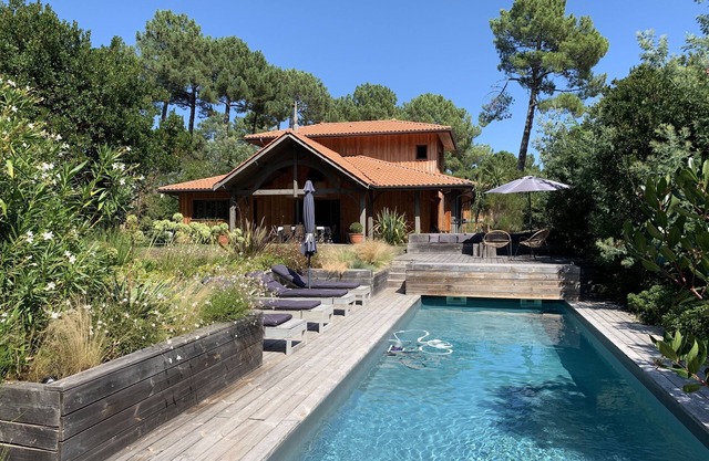 Lège Cap Ferret - Wood villa with Heated swimming pool comfortable