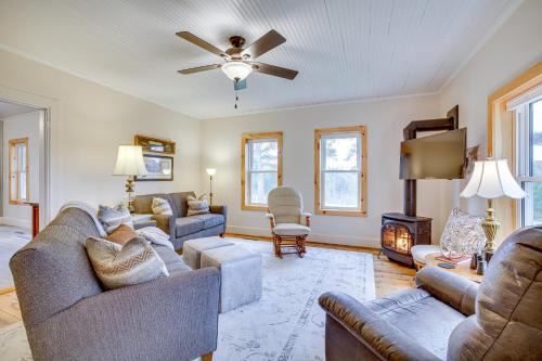 Lovely Rural Hixton Farmhouse with Porch and Fire Pit!