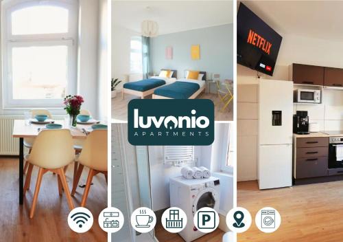 Luvonio Apartments - modern & zentral mit WLAN, 55 Zoll Smart TV & DeLonghi Kaffeeautomat