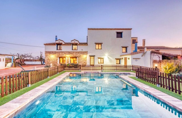 Luxe Mediterranean Masia BBQ Pool Chillout