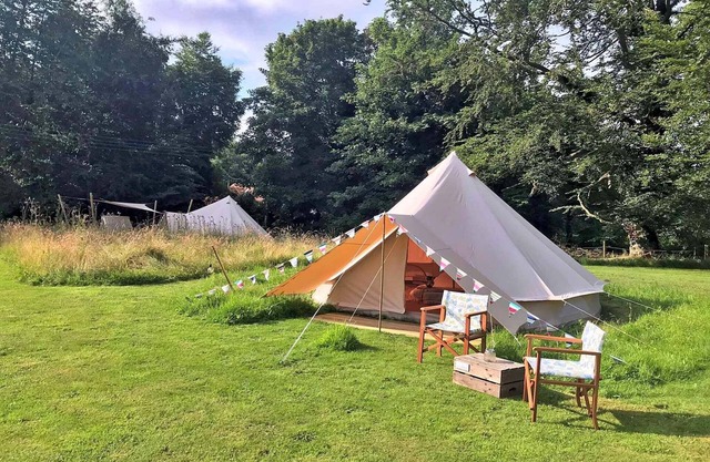 Luxury Bell Tent in Norfolk with Scenic Garden