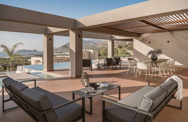 Luxury Crete Villas | Villa Babilon | 156 sqm Private Saltwater Infinity Pool.