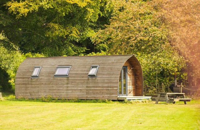 Luxury Glamping Cabin With Swedish Wood Fired Tub