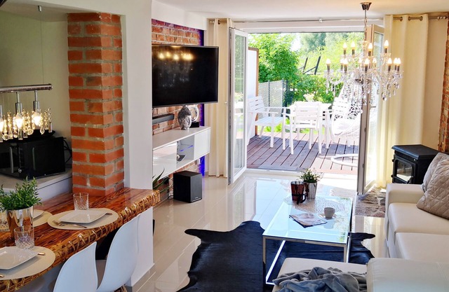 LUXURY HOME BY THE LAKE NEAR MALBORK WITH FIREPLACE, TERRACE, FENCED PROPERTY