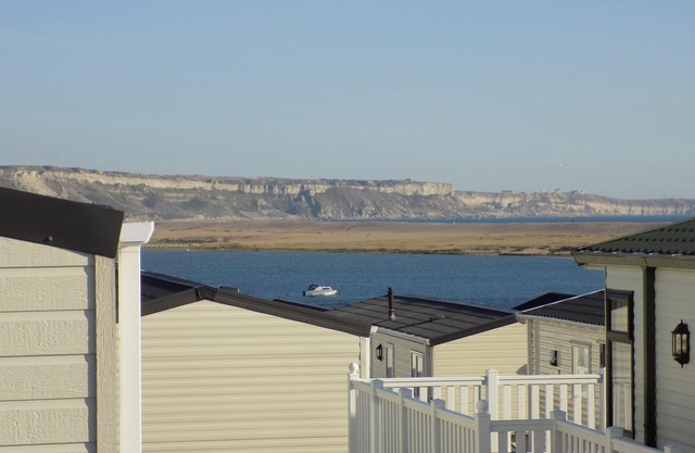 Luxury mobile home with spectacular sea views.