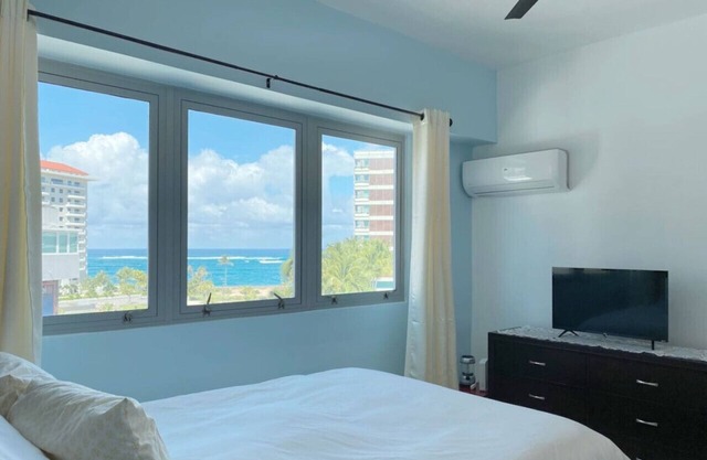 Luxury windows over Condado Beach, San Juan