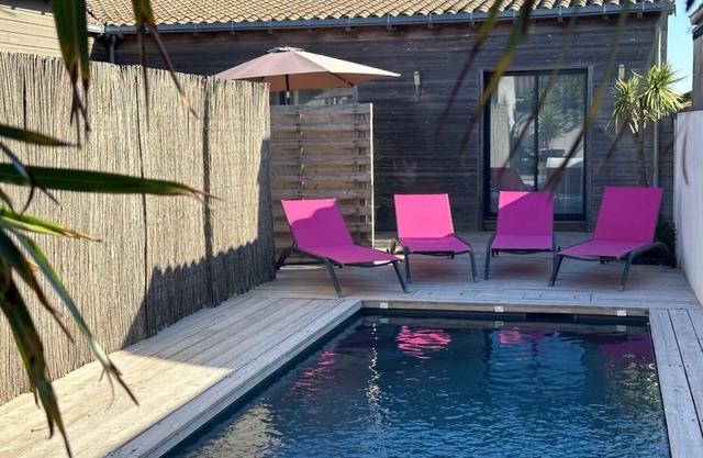 Maison de l'océan heated pool 100m from beaches 2 bedrooms
