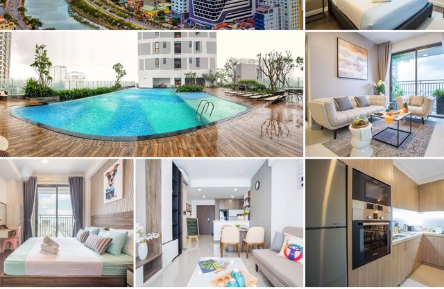 MIX 2 APARTMENTS SAME BUILDING HIGH FLOOR NEAR CENTER W FREE GYM & POOL