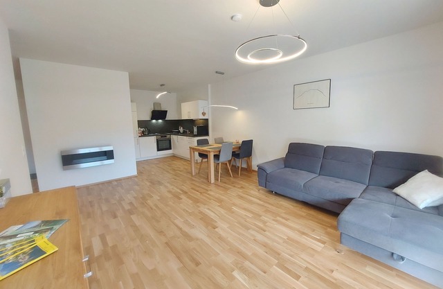 Modern apartment with mountain views and wellness facilities in Öblarn – child-