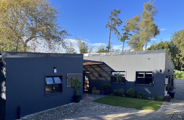 Modern home in tranquil nature