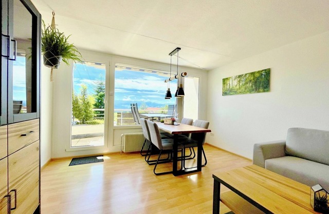 Modern "Waldluft" apartment with pool and sauna in Scheidegg in the Allgäu