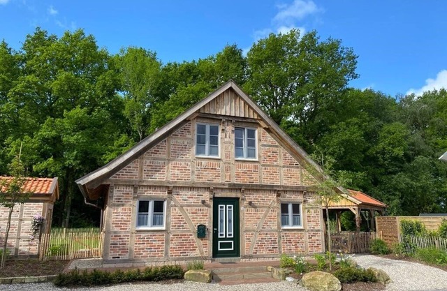 New charming half-timbered house by the lake in the idyllic Münsterland region