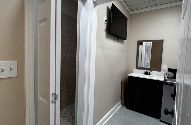 New private suite inside the loft building apartments .