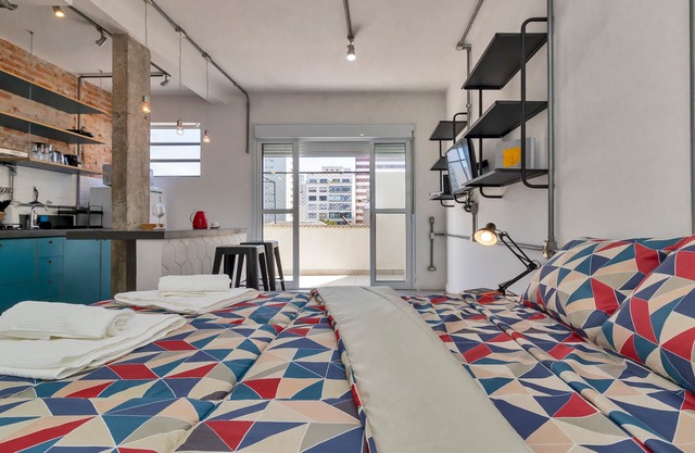 New studio with balcony (Ap.704) Cozy - V. Buarque