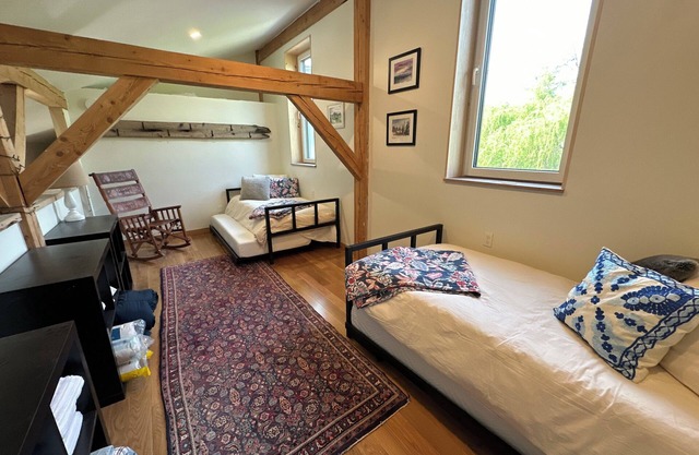 Newly built, large modern timber frame apartment in Charlotte, VT