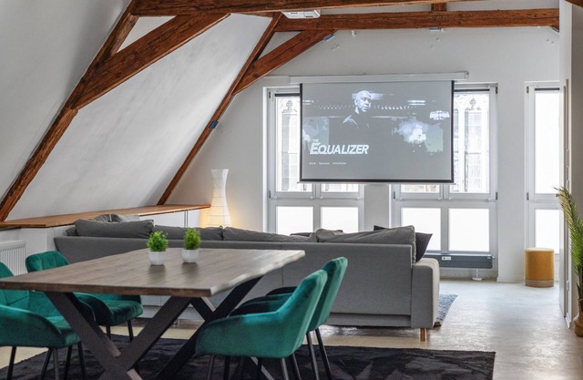 Old town loft | parking lot | home cinema