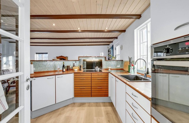 On the quiet island of Askø, this beautiful vacation home near the beach welcomes you.