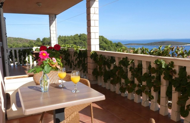 One bedroom apartment with terrace and sea view Rukavac, Vis (A-8839-b)