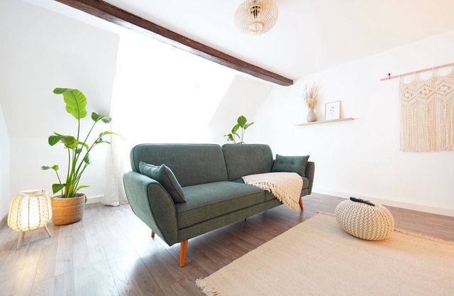 Open, cozy apartment in house, on 2.5 floors - With living room, large bathroom
