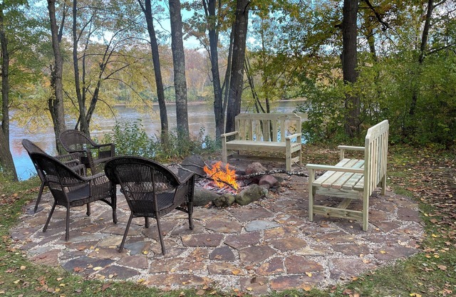 Peaceful cabin on the Flambeau River