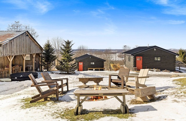 Peaceful Summer Cabins for Families w/Hot Tub, Firepit, Mountain Views & Trails