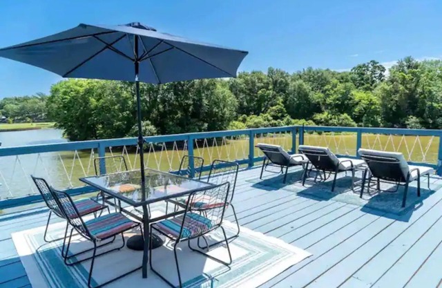 Pelican Estates Lake house at Cedar Creek Lake on wide cove in gated community.