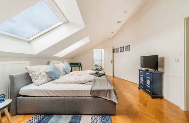 Penthouse big apartment with Sauna and Kamin