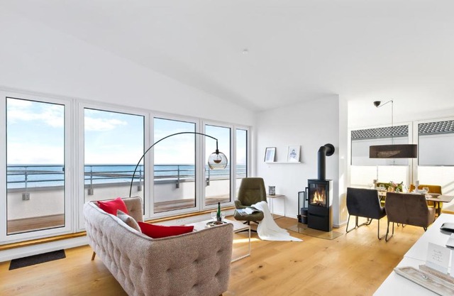 Penthouse Hygge Meerblick am Strand