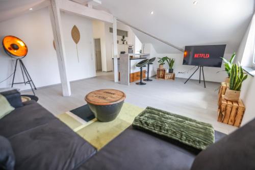 Penthouse-Wohnung I 100 qm I Blick auf die Weinreben I Nespresso I EMMA Matratzen