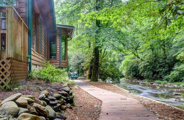 Privacy Directly On Fires Creek. Borders National Forest And Bear Refuge!