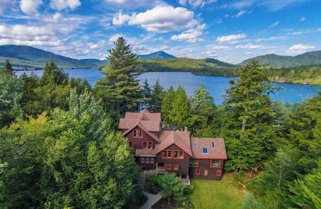 Private and spacious waterfront home on the shores of serene Lake Placid