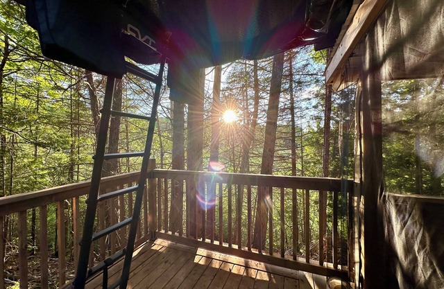 Private Lake Glamping on 95 Acres, Rooftop Tent in Pristine Natural Setting