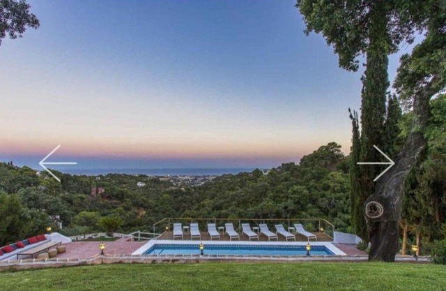 Private villa with panoramic views.
