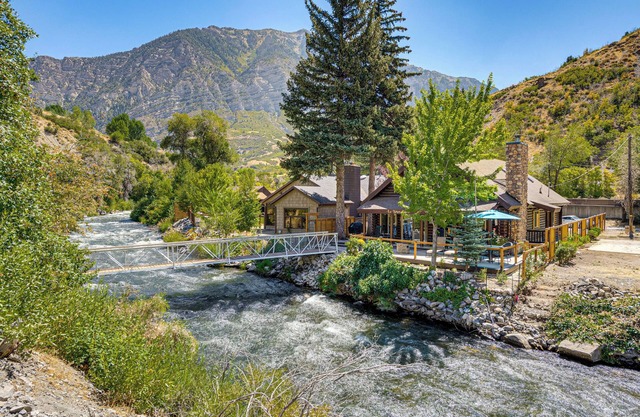 Provo River Cabin w/Private Bridge & Trail Access