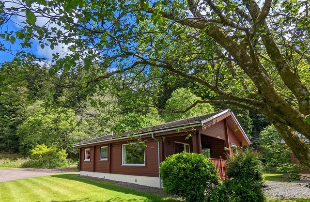 Refurbished Stylish, Comfy & Cosy traditional log cabin, dogs & families welcome