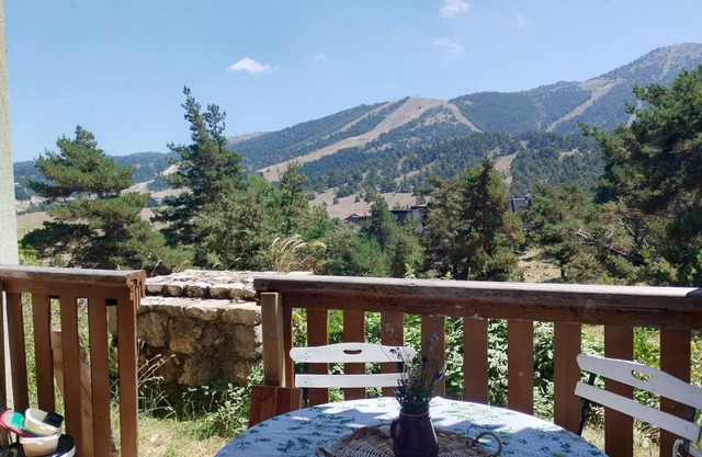 Renovated studio fully equipped 4/5 sleeps Gréolières les Neiges 1400