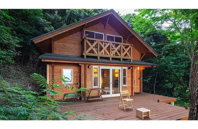 Rent a whole building BBQ too Log house Small / Futtsu Chiba