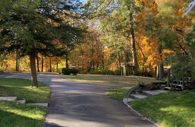 Residential neighborhood adjacent to park.