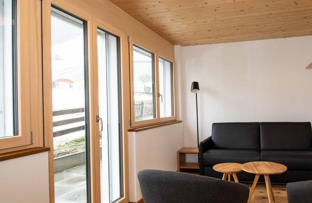 right on the ski hill, a cozy 2 bedroom with living room apartment fits 6 people