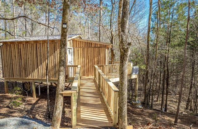 Romantic Treehouse Hideaway: Two Crackling Fireplaces Await Your Escape