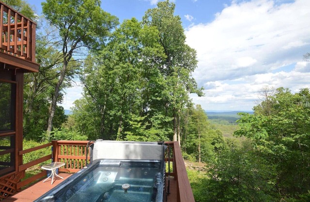 Rooftop deck, view, hot tub, pets, wifi, EV charger, lake access, fire pit