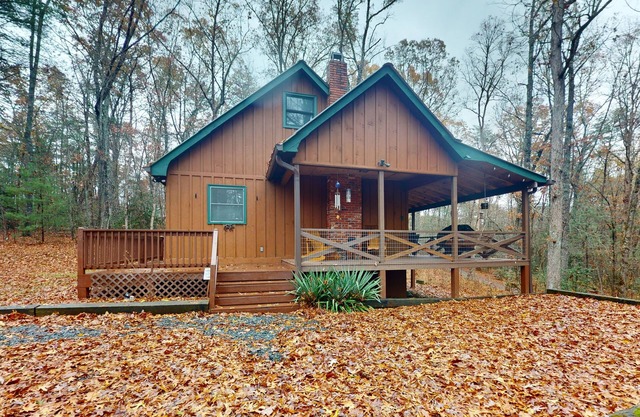 Rustic Blue Ridge Cabin with Porch, Central AC and Gas Fireplace